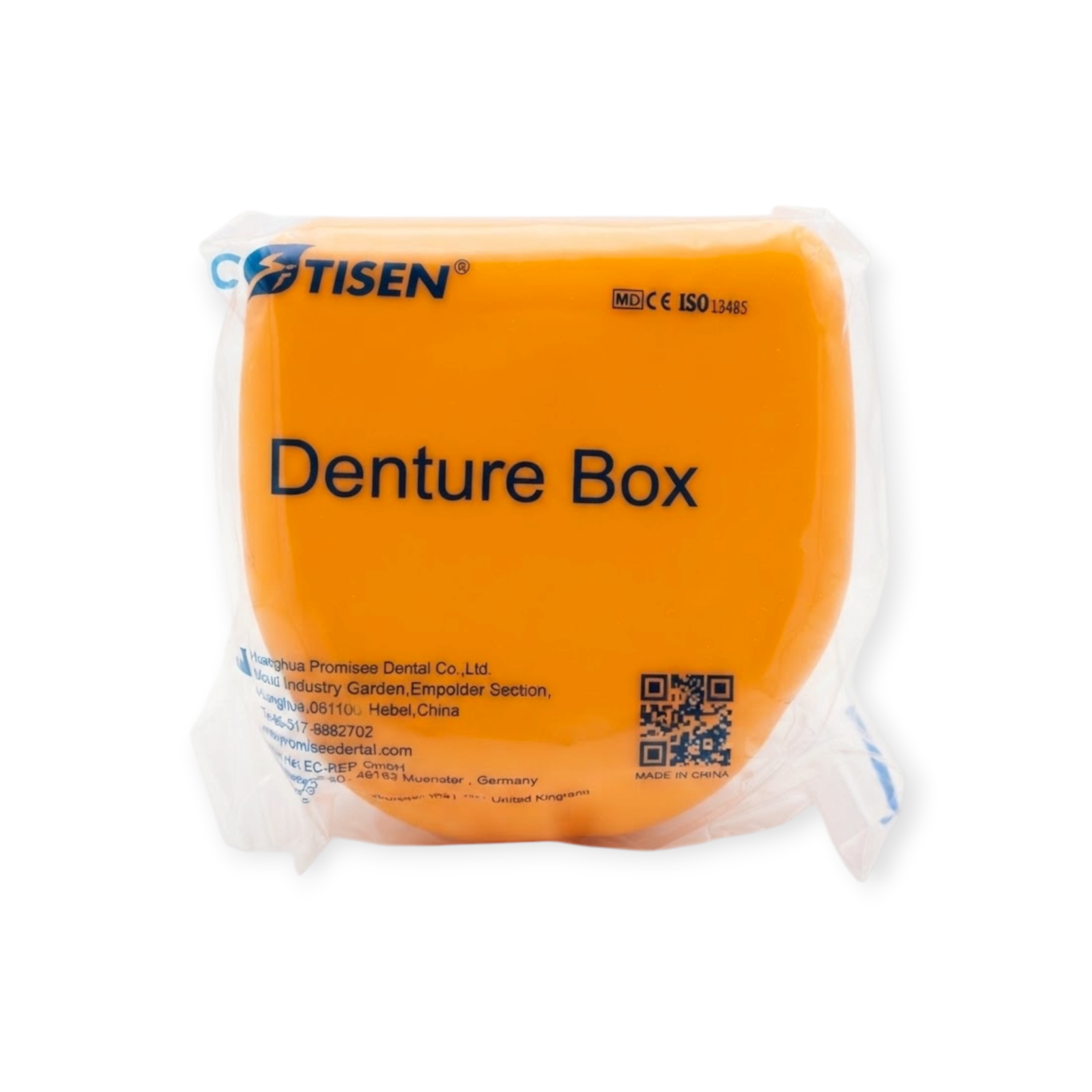 Citizen orange denture box for storage