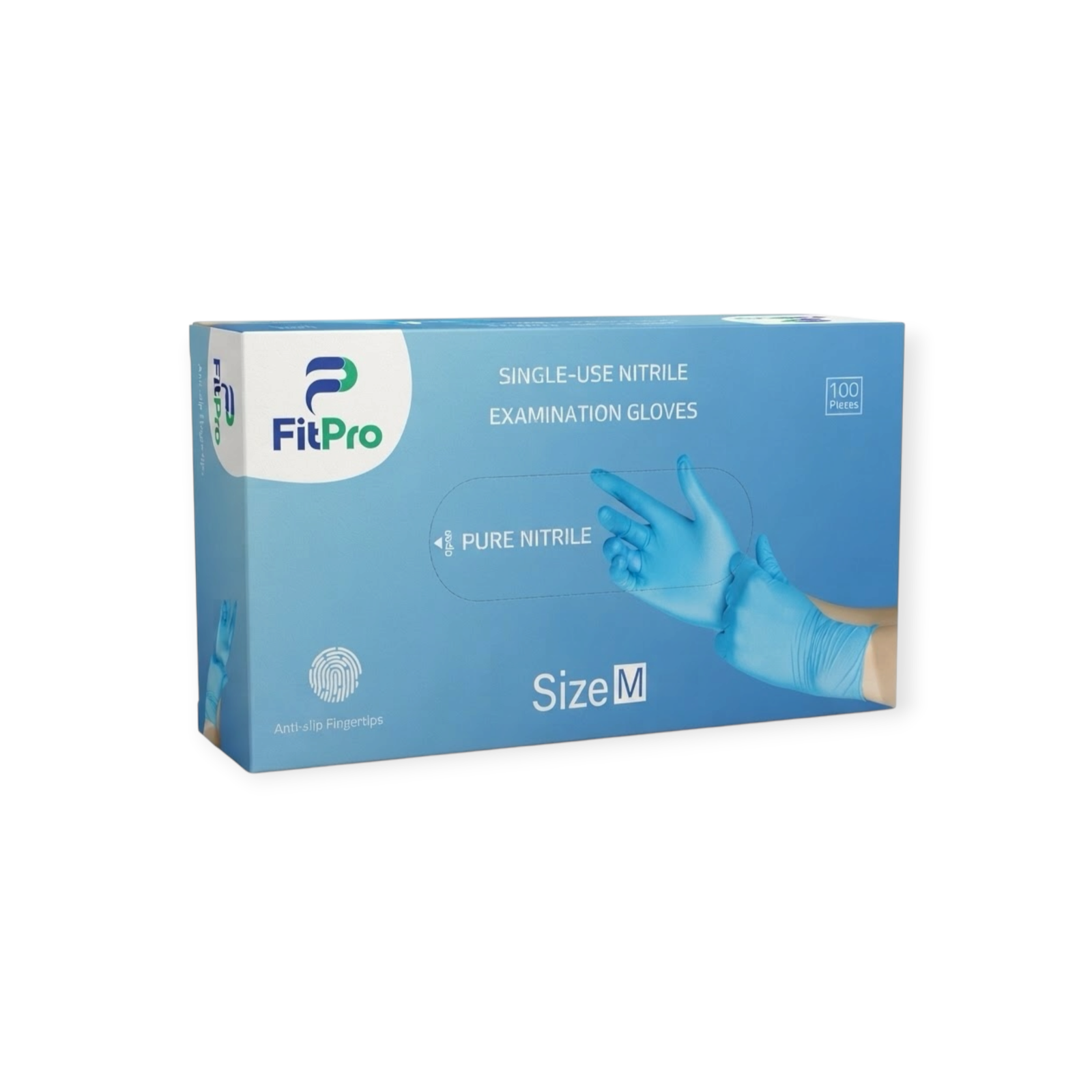 Fitpro blue nitrile gloves