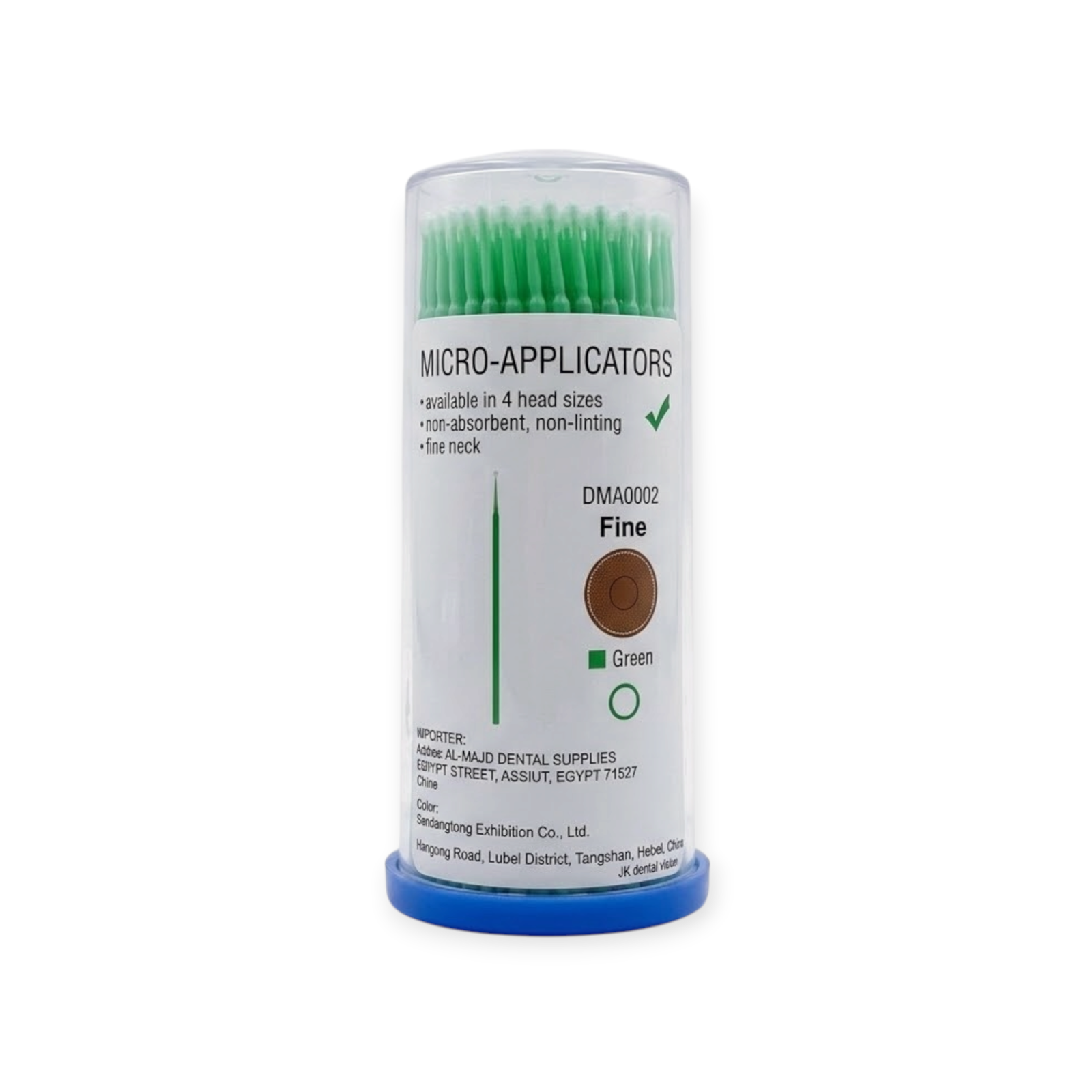 Green dental bond brush